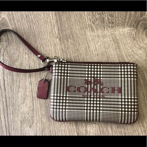 Coach signature wristlet